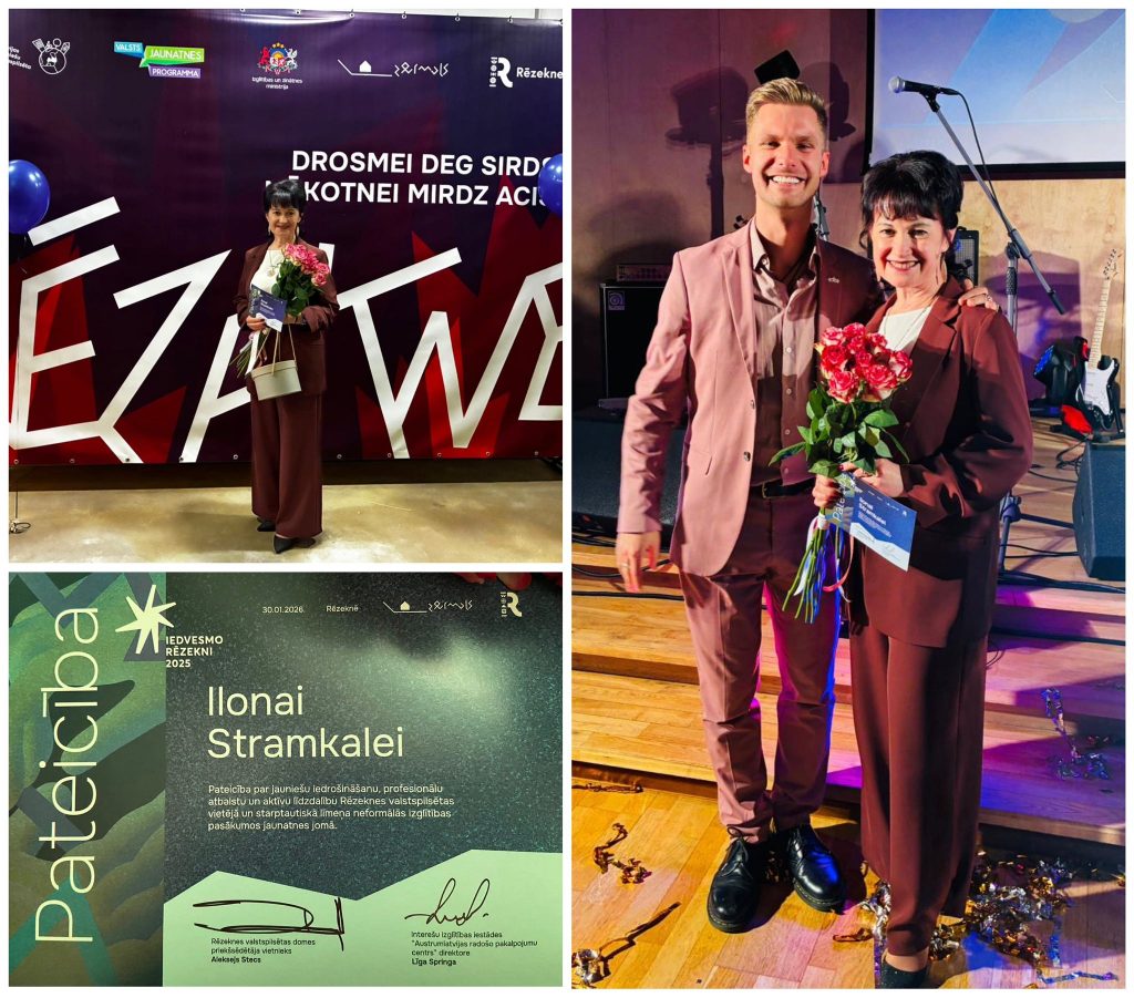 Apbalvošanas pasākums, jauniešu forums “Iedvesmo Rēzekni” (Foto kolāža)