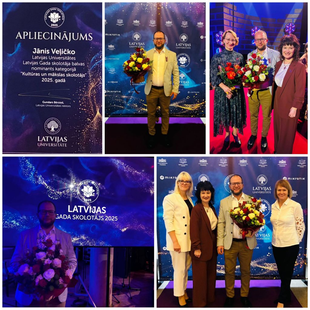 Ļatvijas gada skolotājs. (foto kolāža)