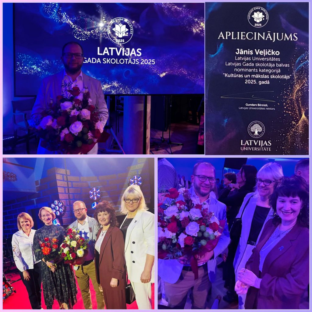 Ļatvijas gada skolotājs. (foto kolāža)