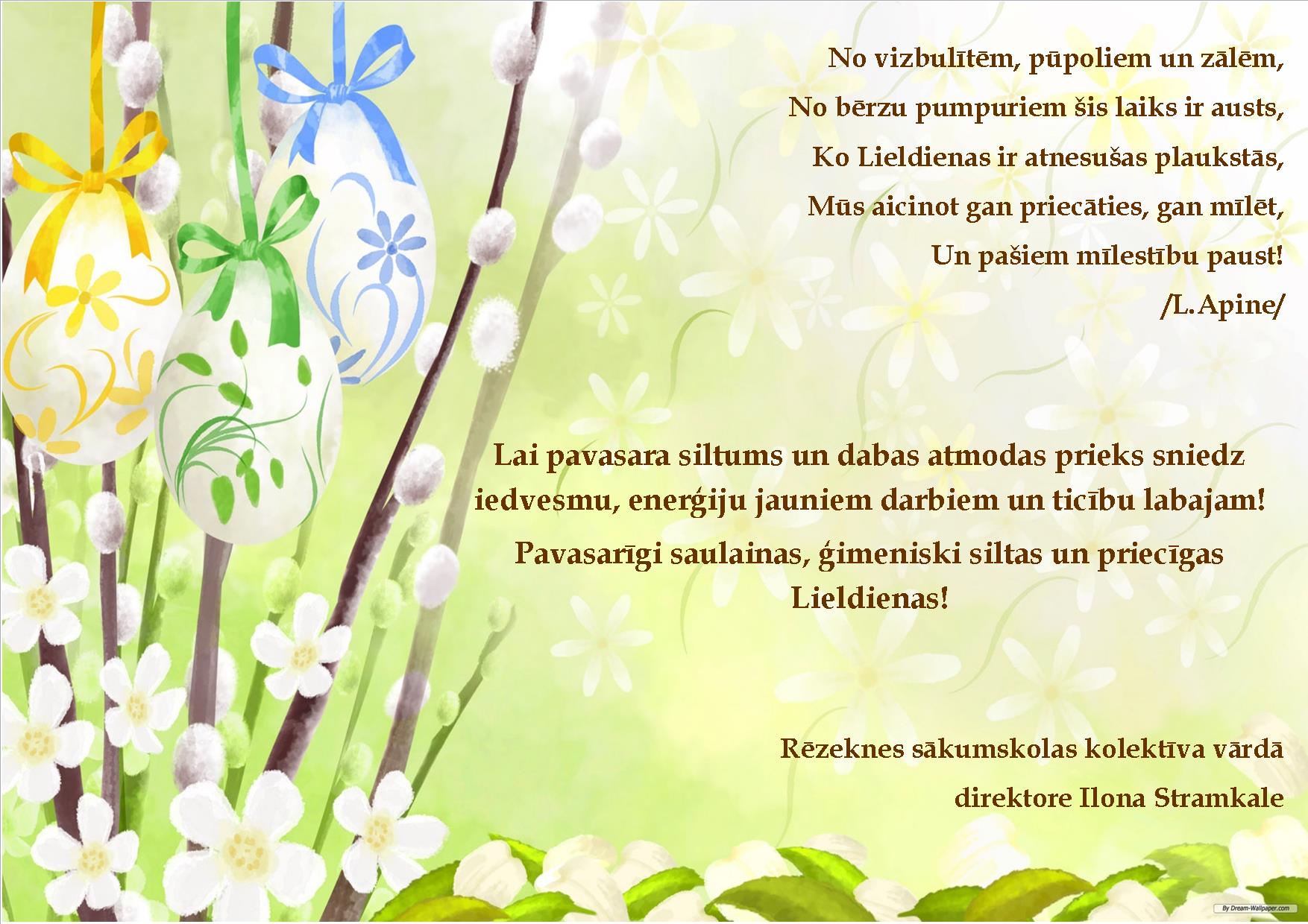 lieldienu apsveikums