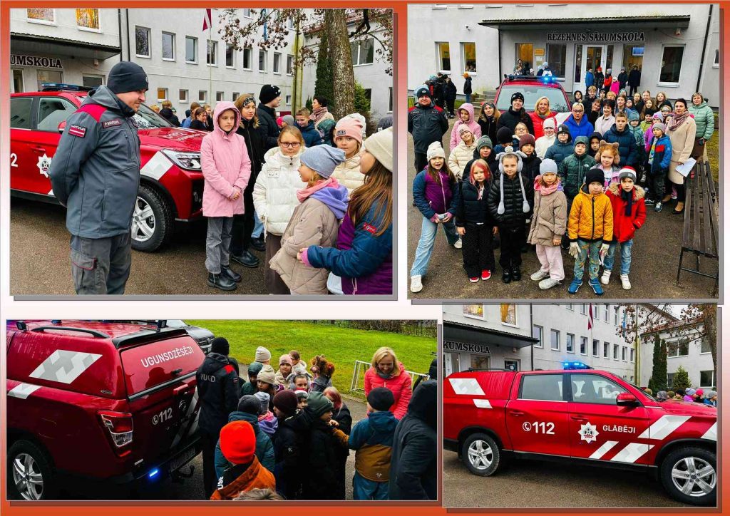 Mācību trauksme Rēzeknes sākumskolā (foto kolāža).
