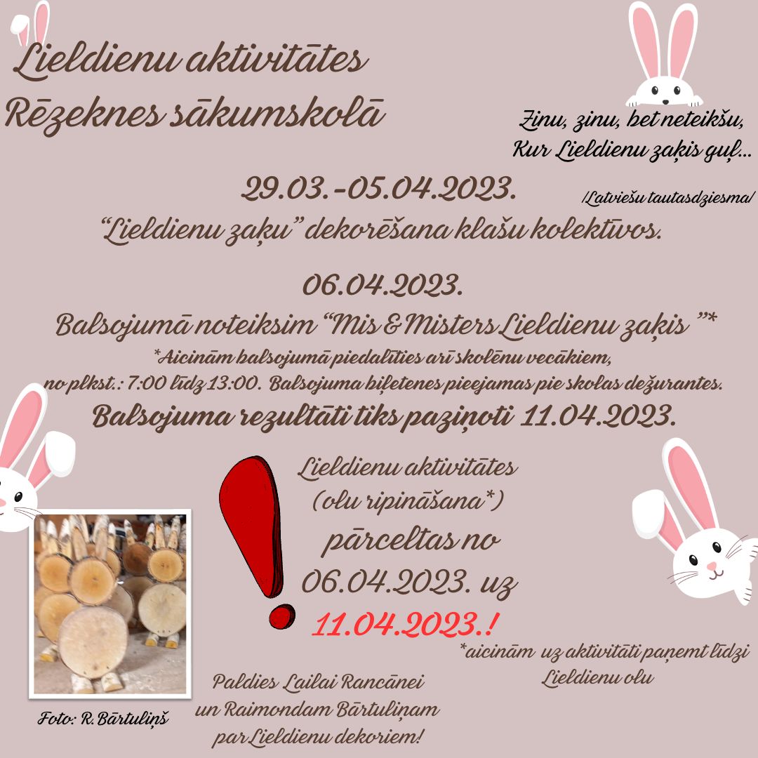 Lieldienu pasākuma afiša