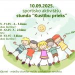 Afiša "Sportisko aktivitāšu stunda "Kustību prieks" "Rēzeknes sākumskolā 10.09.2025.